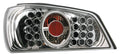Coppia fanali posteriori LED - compatibile per Peugeot 306 (5/93-7/01) - Cromo