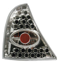 Coppia fanali posteriori LED - compatibile per Renault Clio (4/98>) - Cromo