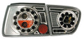 Coppia fanali posteriori LED - compatibile per Seat Ibiza (8/99-2/02) - Cromo