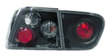 Coppia fanali posteriori - compatibile per Seat Ibiza (8/99-2/02) - Nero