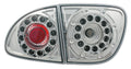 Coppia fanali posteriori LED - compatibile per Seat Leon (11/99>9/05) - Cromo