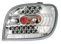 Coppia fanali posteriori LED - compatibile per Toyota Yaris (4/99>12/05) - Cromo