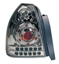 Coppia fanali posteriori LED - compatibile per Honda Civic (11/95-2/01) - Cromo