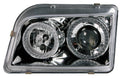 Coppia fanali anteriori Angel-Eyes - compatibile per Renault Clio (9/90-2/96) - Cromo