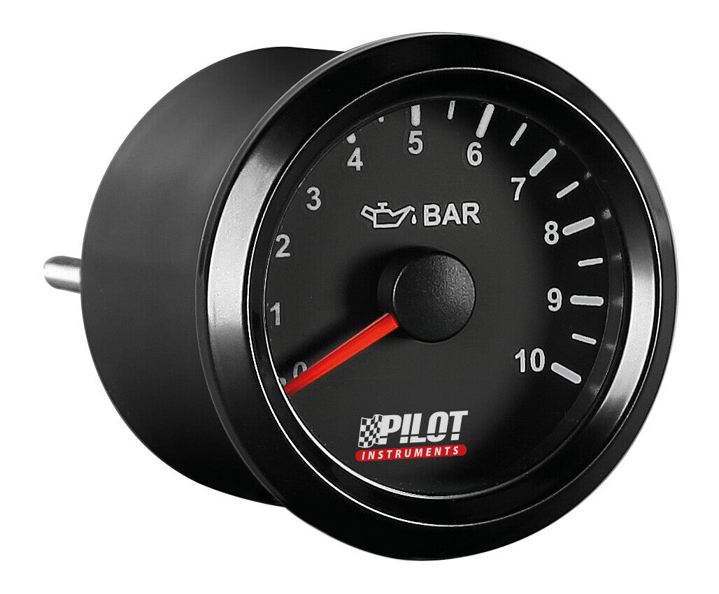 Black Analogue Gauge Series, Pressione olio - Ø 2” (52 mm)