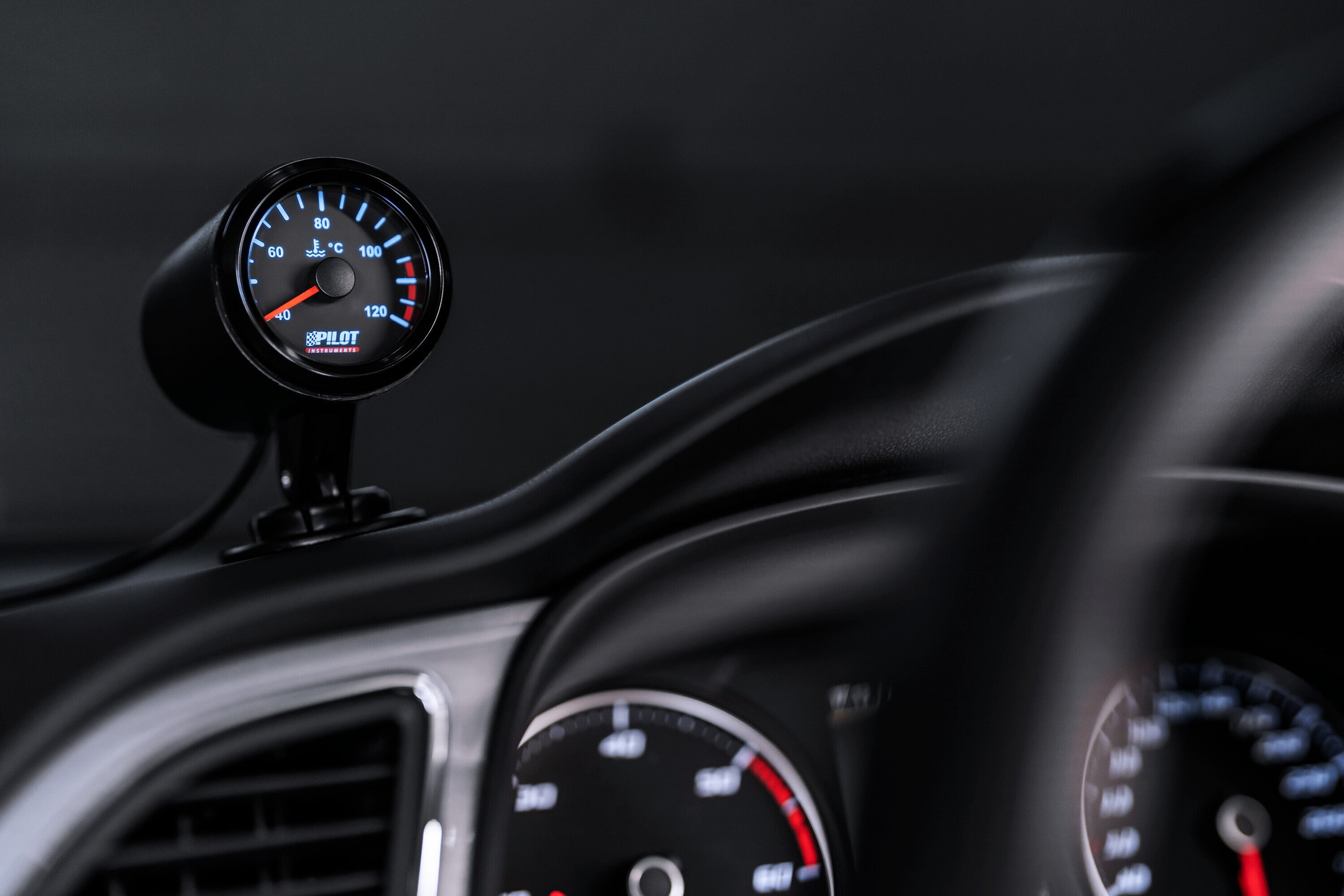 Black Analogue Gauge Series, Temperatura acqua - Ø 2” (52 mm)