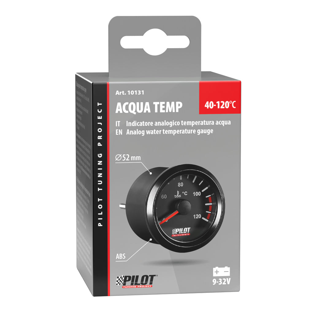 Black Analogue Gauge Series, Temperatura acqua - Ø 2” (52 mm)