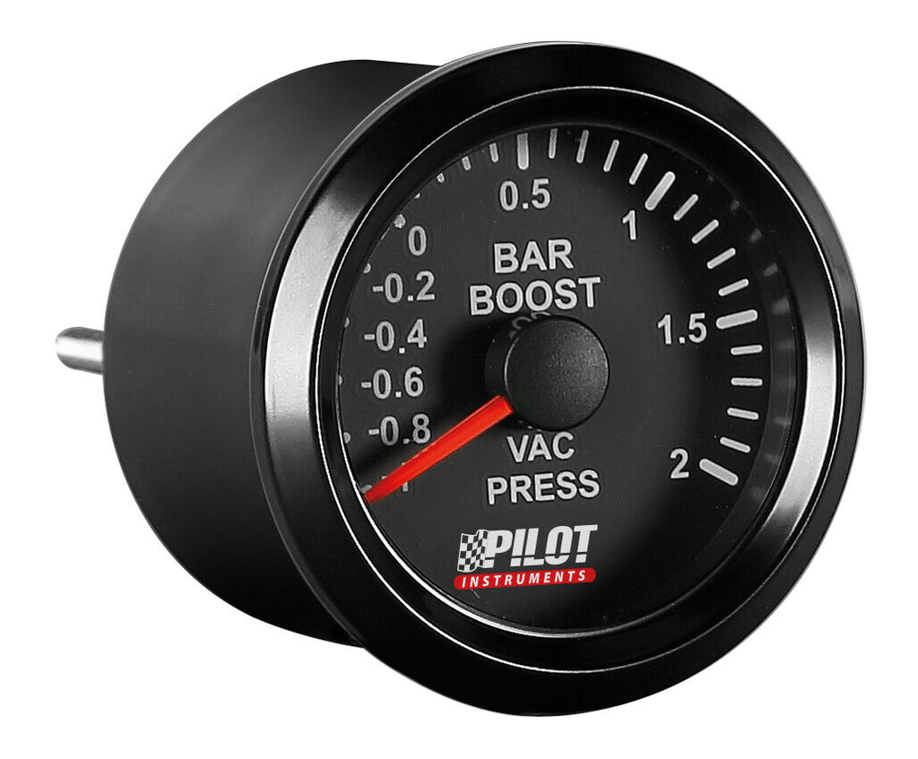 Black Analogue Gauge Series, Pressione turbo - Ø 2” (52 mm)