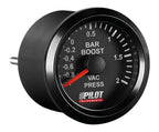 Black Analogue Gauge Series, Pressione turbo - Ø 2” (52 mm)