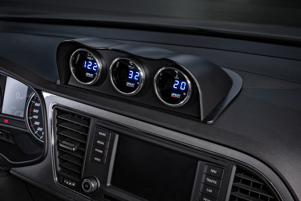 Black Digital Gauge Series, Voltimetro - Ø 2” (52 mm)