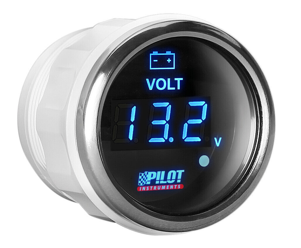 Black Digital Gauge Series, Voltimetro - Ø 2” (52 mm)