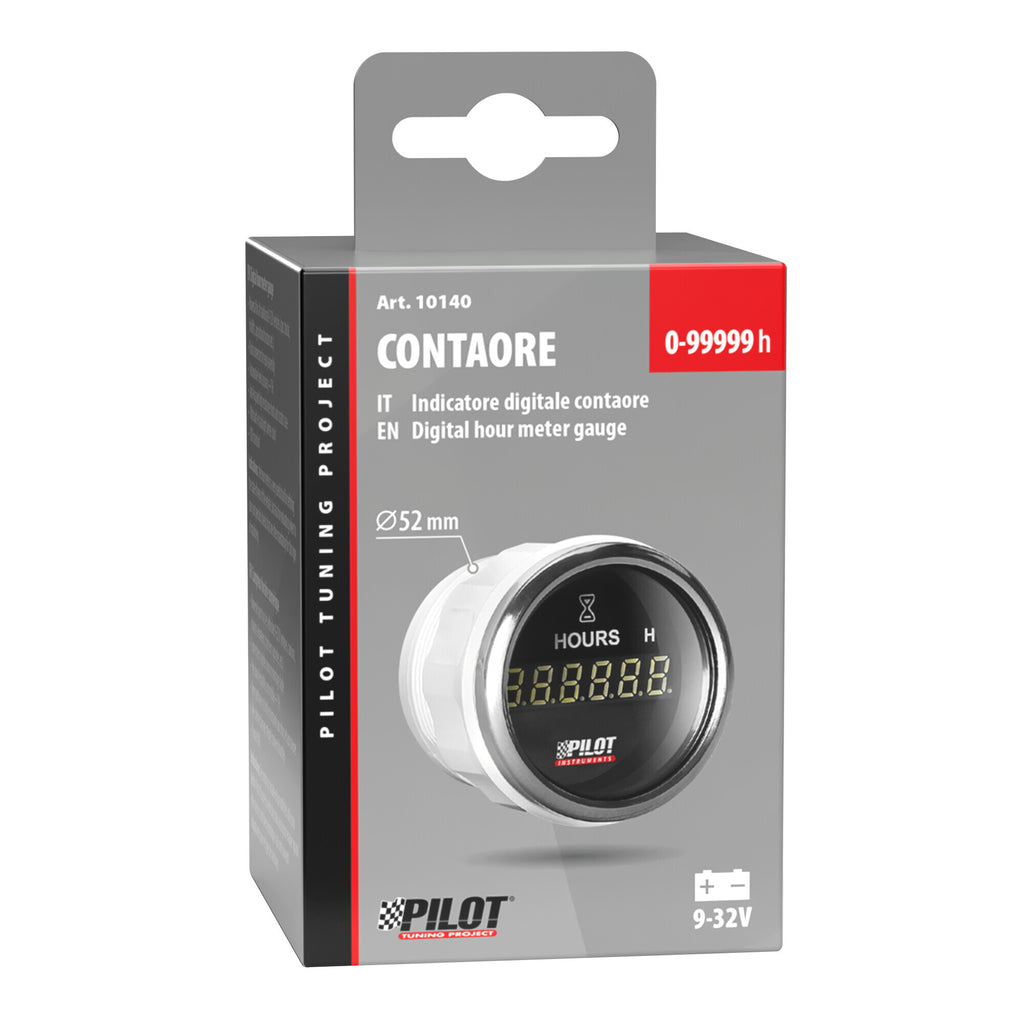 Black Digital Gauge Series, Contaore - Ø 2” (52 mm)