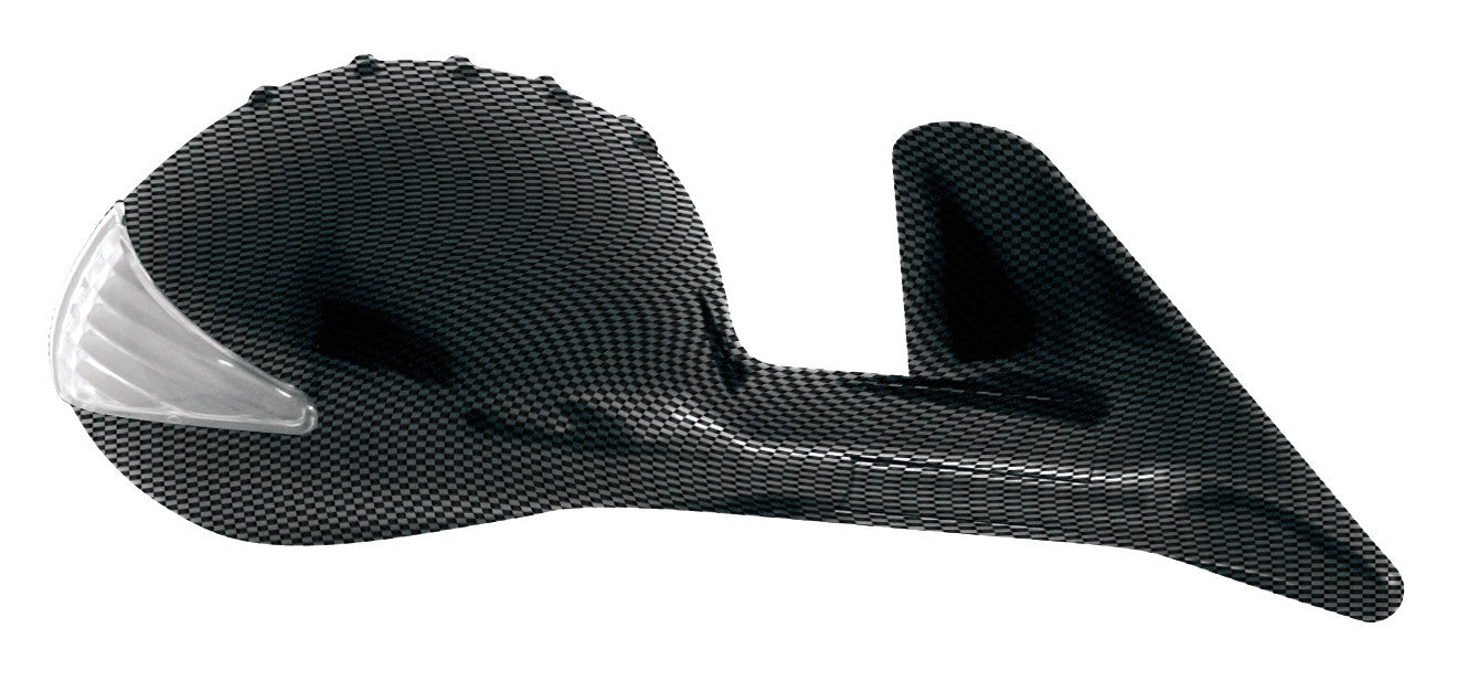 Race-8 Led E, coppia specchi retrovisori esterni - Carbon
