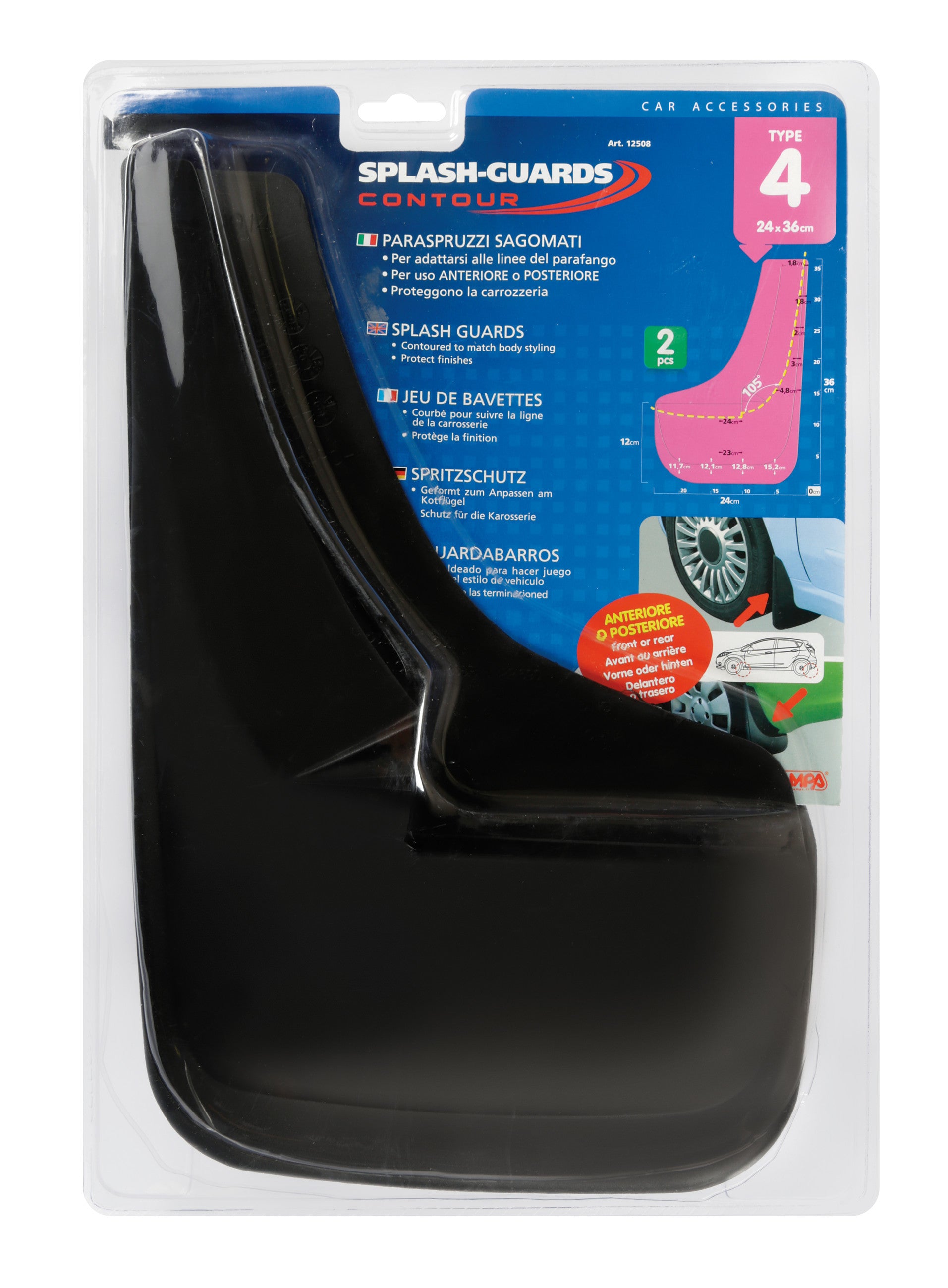 Splash-Guards Contour, paraspruzzi sagomati - Type 4