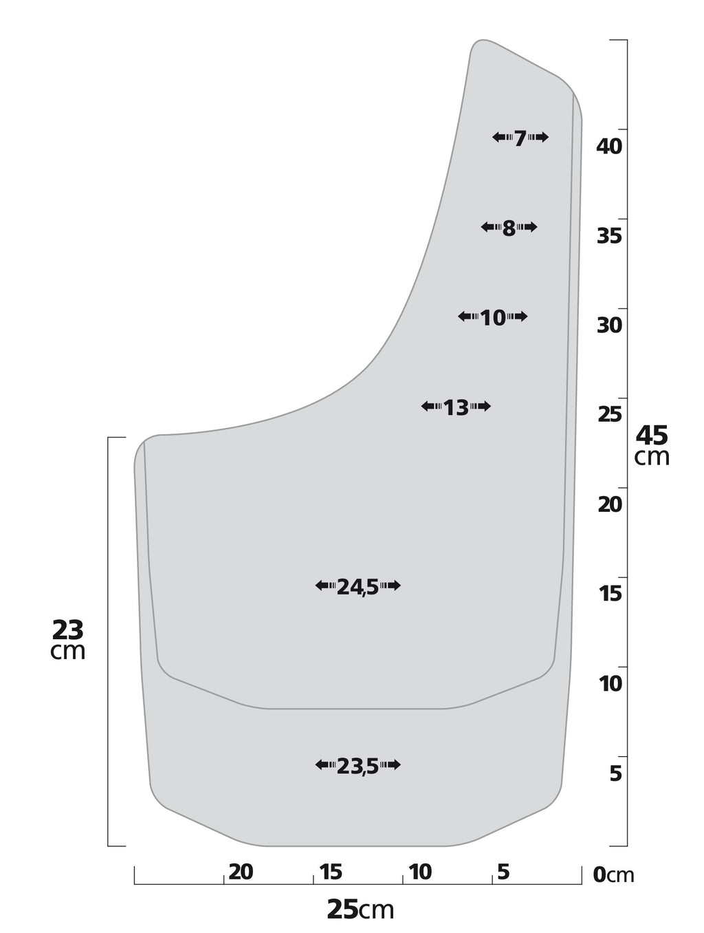 Splash-Guards Mud-Max, paraspruzzi per 4x4, furgoni, pick-up - Size 1