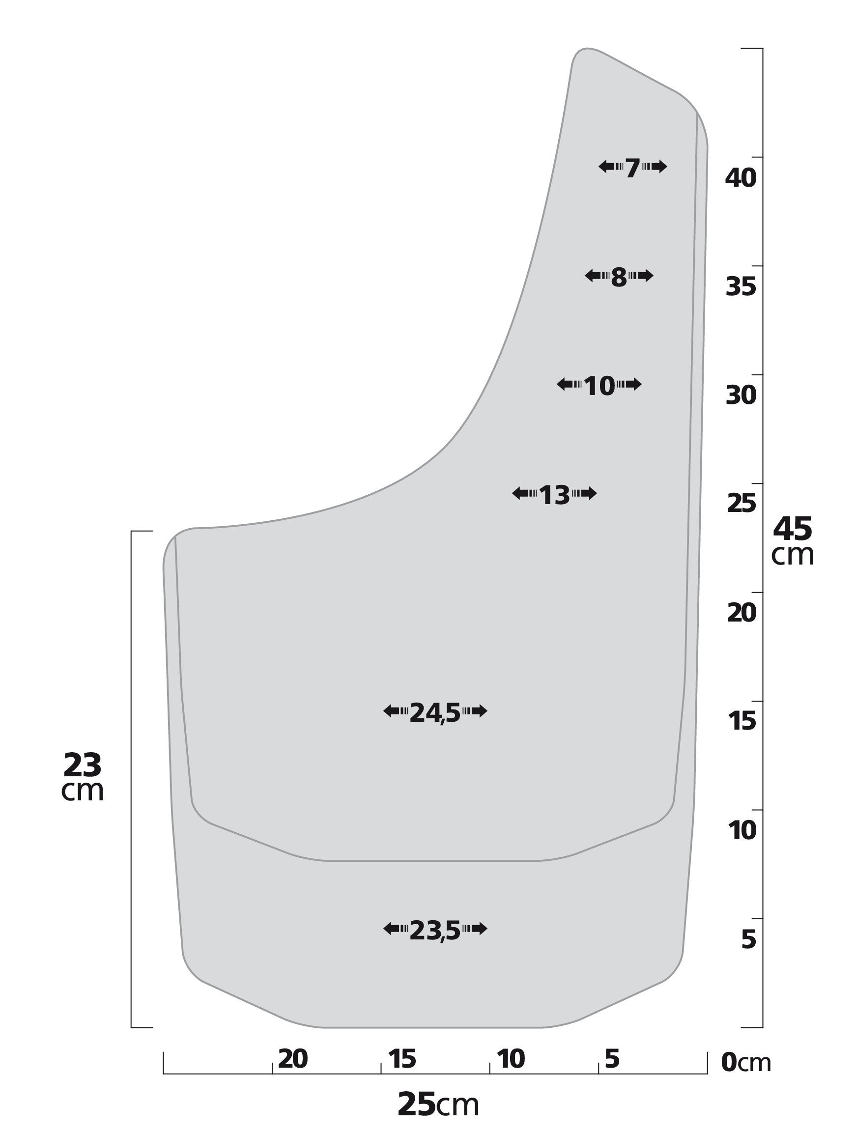Splash-Guards Mud-Max, paraspruzzi per 4x4, furgoni, pick-up - Size 1