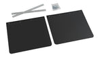Coppia paraspruzzi neri personalizzati - 40x30 cm - Stampa 1 colore