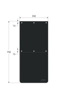 Coppia paraspruzzi in PVC omologati antispruzzo - 35x75 cm