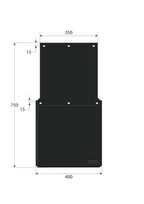 Coppia paraspruzzi omologati personalizzati - 40x75 cm - Stampa 2 colori