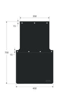 Coppia paraspruzzi omologati personalizzati - 45x75 cm - Stampa 3 colori