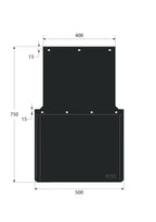 Coppia paraspruzzi omologati personalizzati - 50x75 cm - Stampa 1 colore