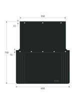 Coppia paraspruzzi omologati personalizzati - 65x75 cm - Stampa 2 colori