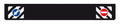 Paraspruzzi lungo in pvc, superficie liscia - 240x35 cm - Nero - Segnali