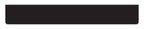 Paraspruzzi lungo in pvc, superficie liscia - 240x35 cm - Nero - Neutro