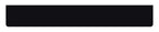 Paraspruzzi lungo in pvc, superficie liscia - 240x35 cm - Nero - Neutro
