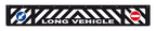 Paraspruzzo lungo in pvc, segnaletica in rilievo - 240x35 cm - Nero - Long Vehicle