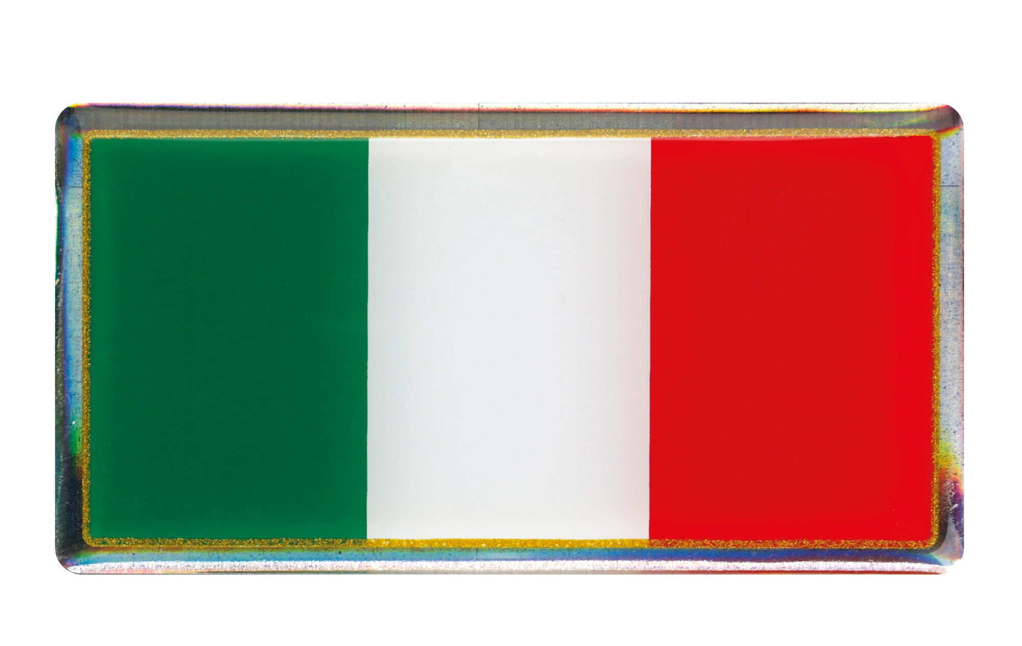 Sticky 3D - Tricolore Italia classico, 1 pz - 78x40 mm
