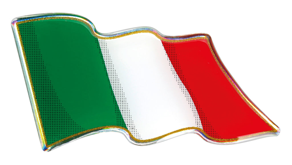 Sticky 3D - Bandiera Italia al vento, 1 pz - 78x40 mm