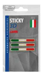 Sticky 3D - Tricolore Italia, 3 pz - 55x8 mm