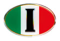 Sticky 3D - Ovale tricolore Italia, 1 pz - 61x40 mm
