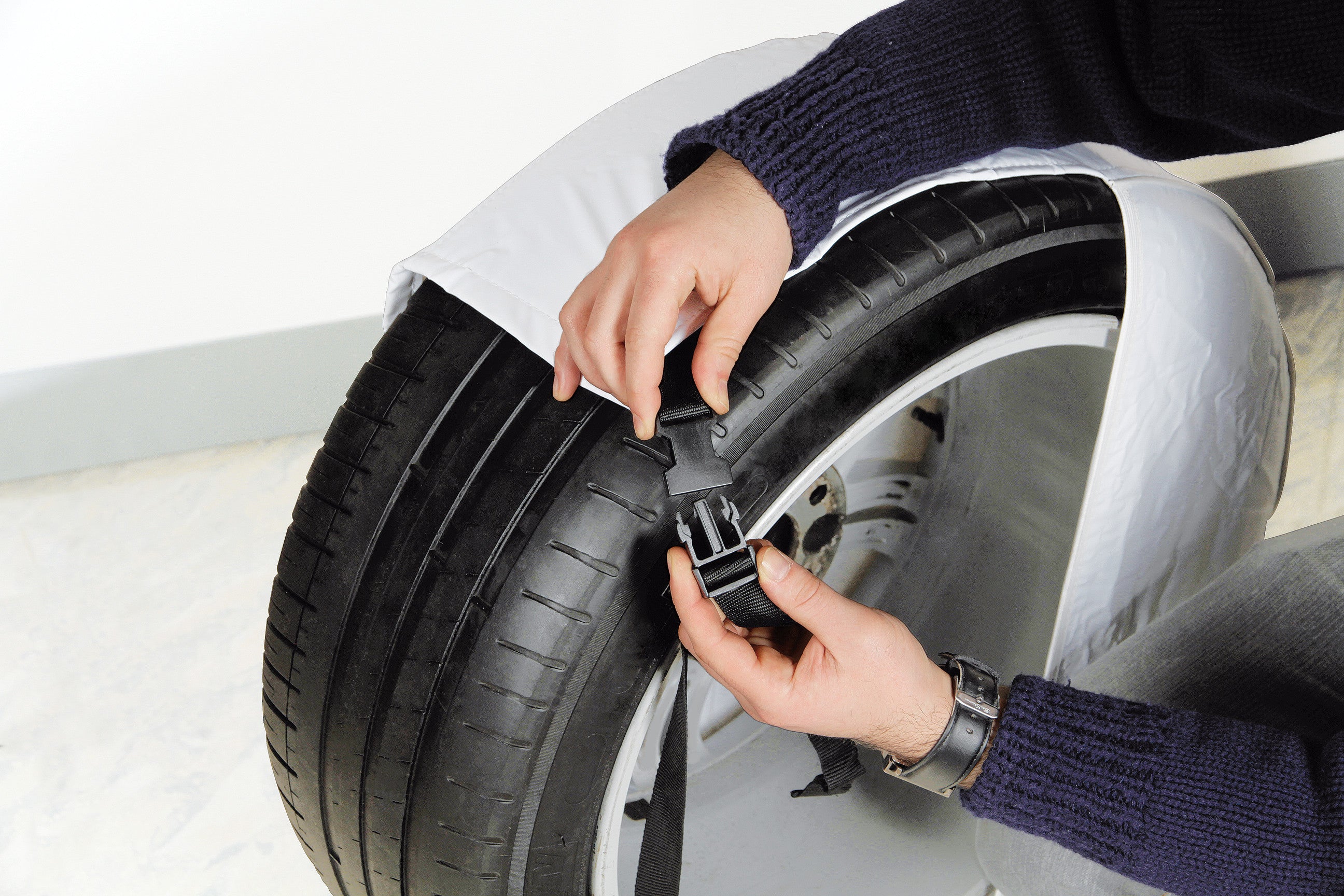 Sun-Stop, coperture di protezione per ruote, 2 pz - S