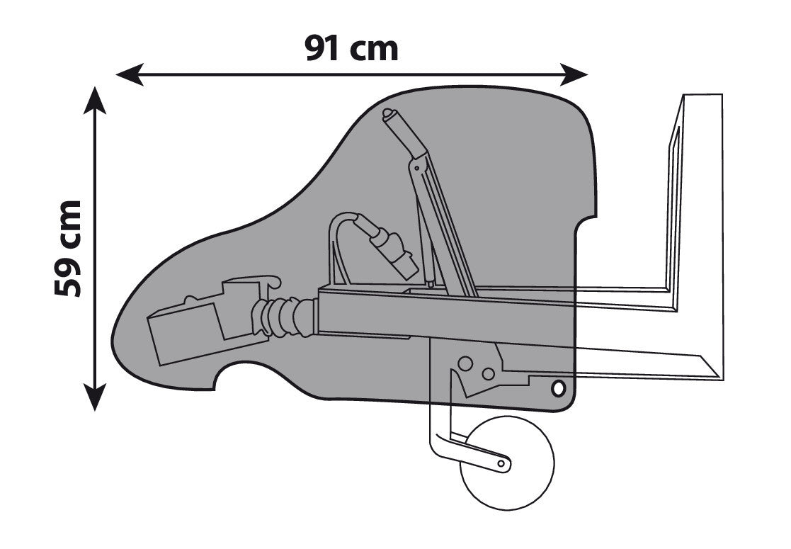 Copertura di protezione per giunti di carrelli e roulotte