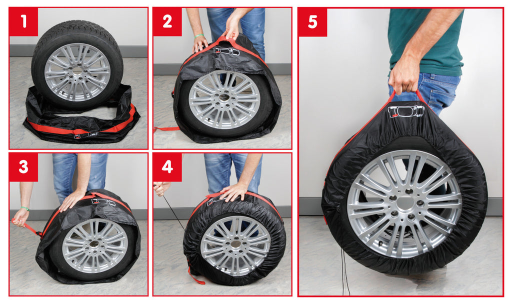 Tyre Wrap Basic - Set 4 copriruota - L - 13"-19"