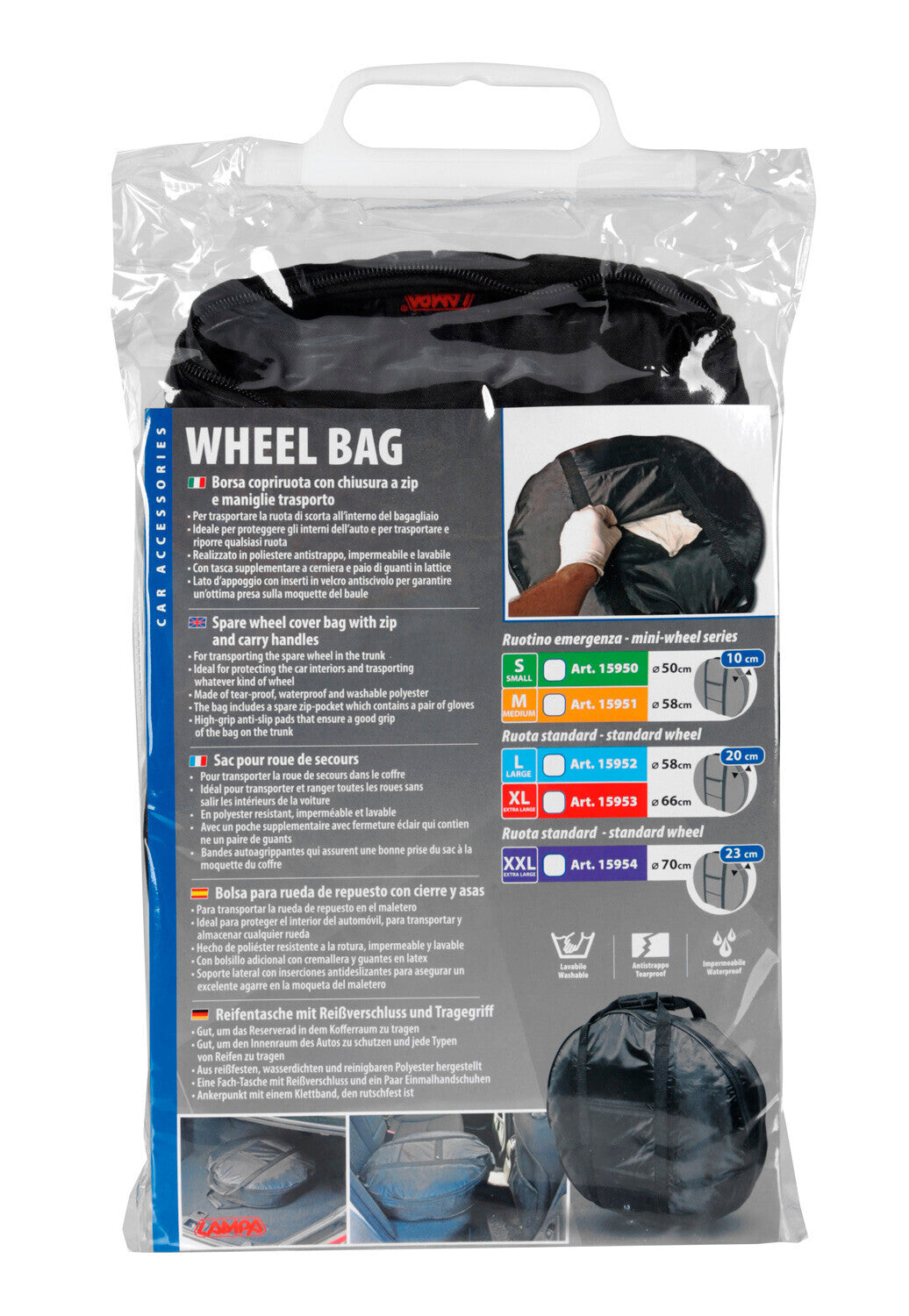 Wheel Bag, borsa copriruota di scorta - M