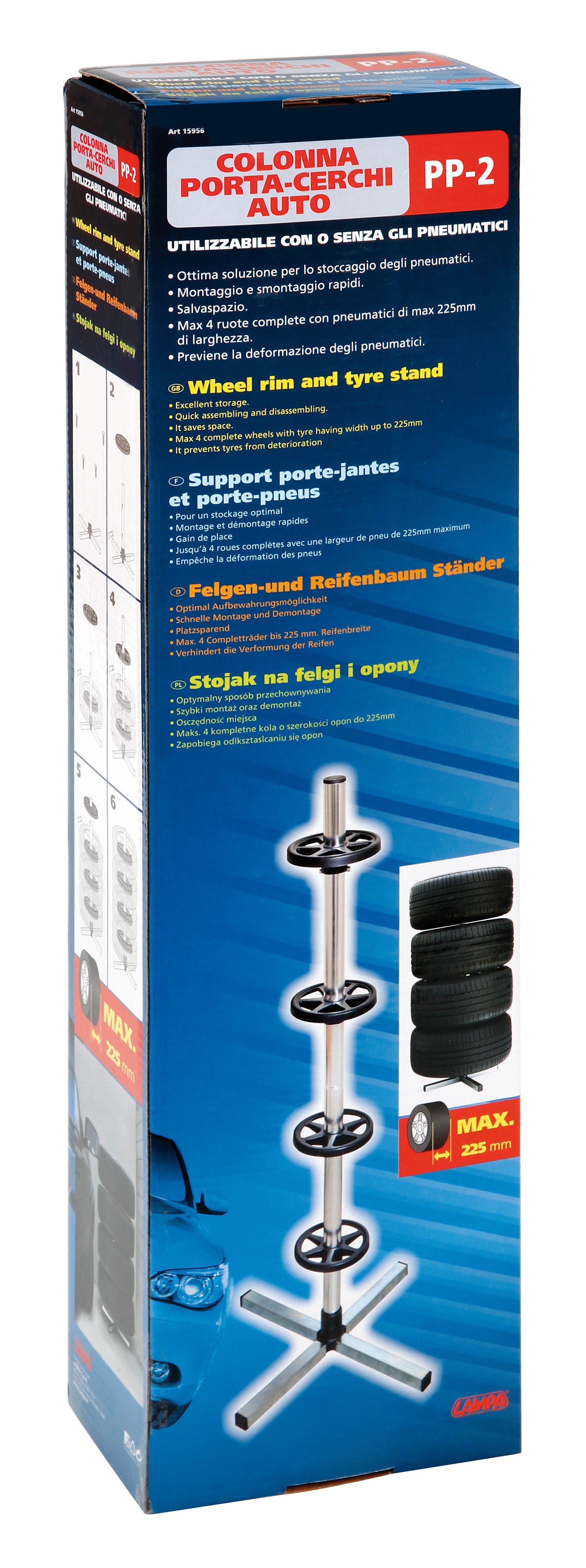 PP-2, colonna porta-cerchi auto