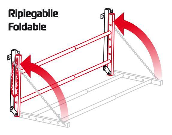 Mensola portaruote da parete