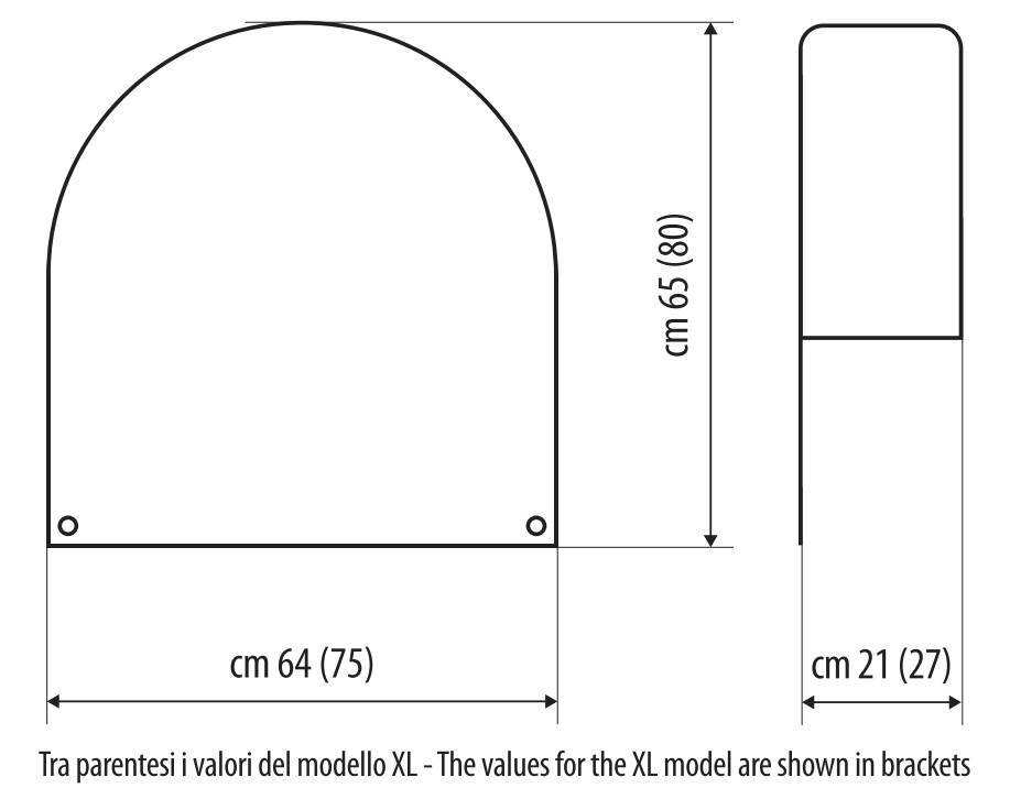 Copriruota per caravan, camper e rimorchi - L - 14-16”