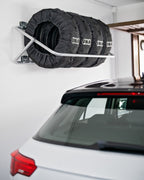 XL foldable rack, supporto porta gomme e cerchioni da parete richiudibile