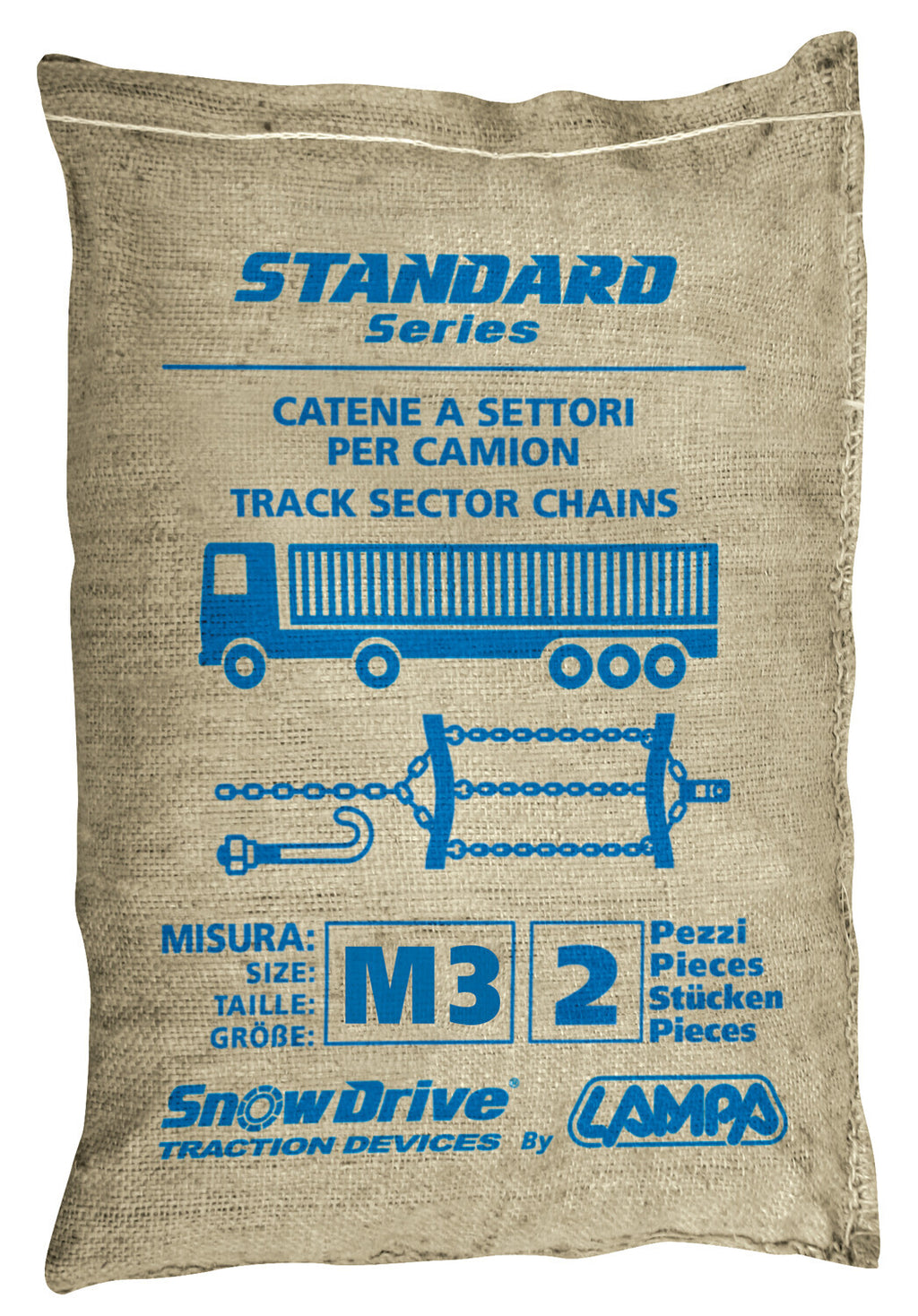 Catene a settori-cingoli per camion, serie Standard, 2 pz - M-3