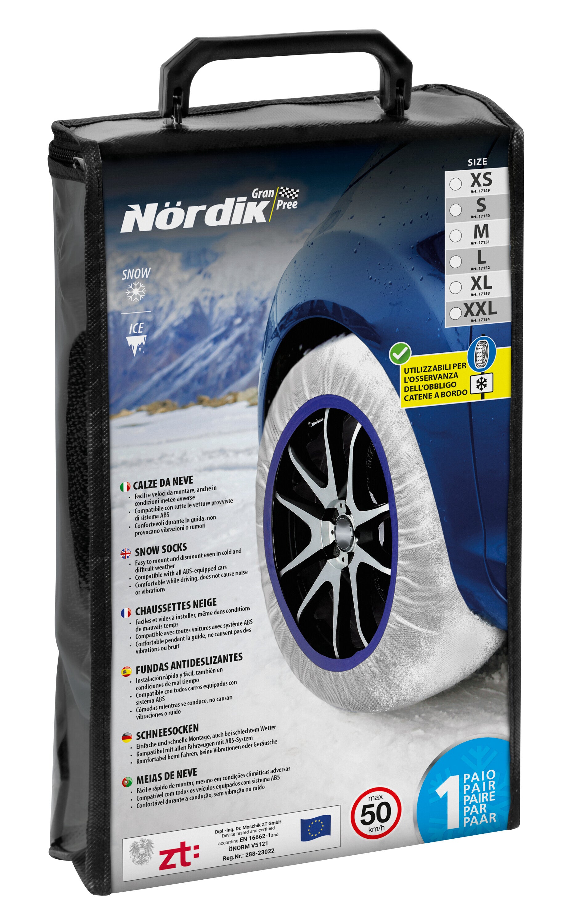 Nördik, coppia di calze da neve per auto - GP-M