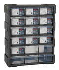Dispenser a 18 cassetti con 130 adattatori
