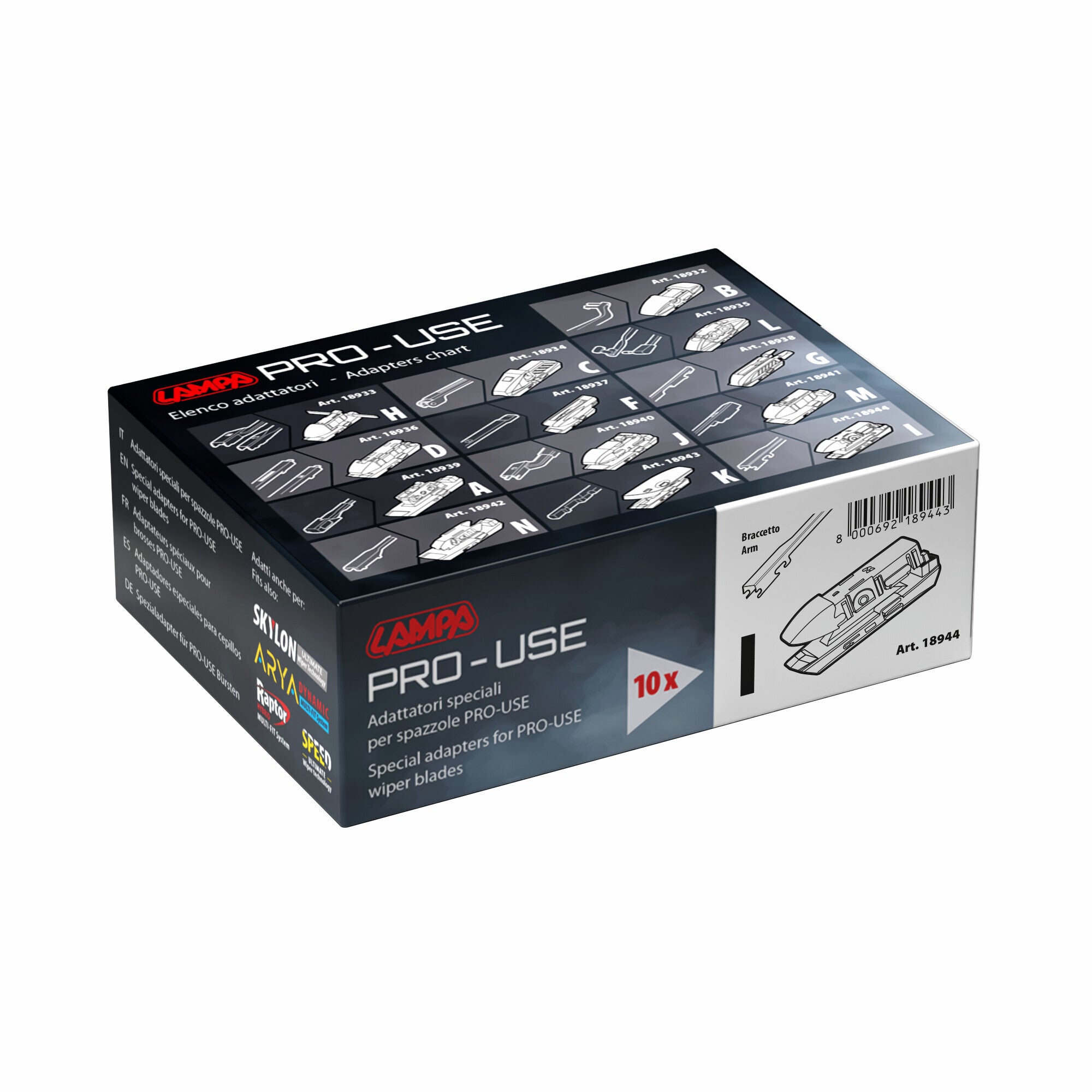 Adattatori speciali per spazzole Pro-Use - 10 pz - I