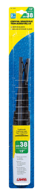 Standard, spazzole tergicristallo - 38 cm (15") - 2 pz