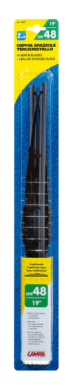 Standard, spazzole tergicristallo - 48 cm (19") - 2 pz