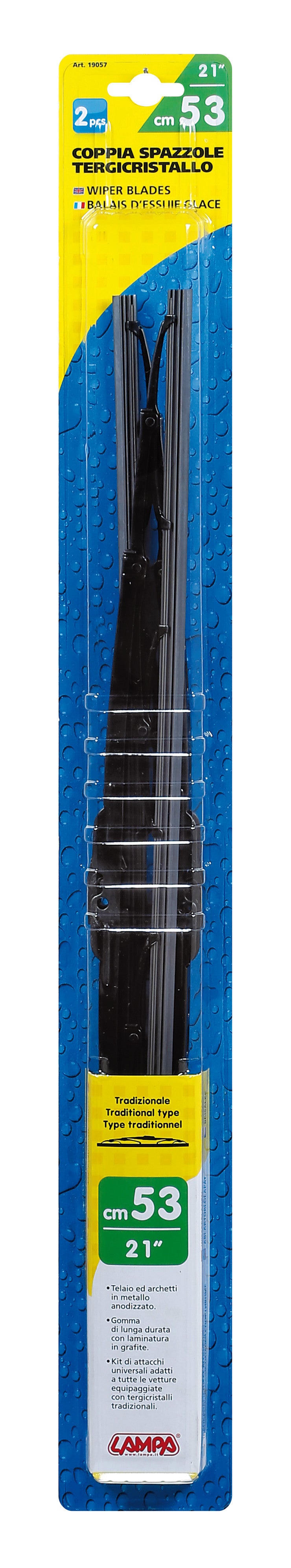 Standard, spazzole tergicristallo - 53 cm (21") - 2 pz