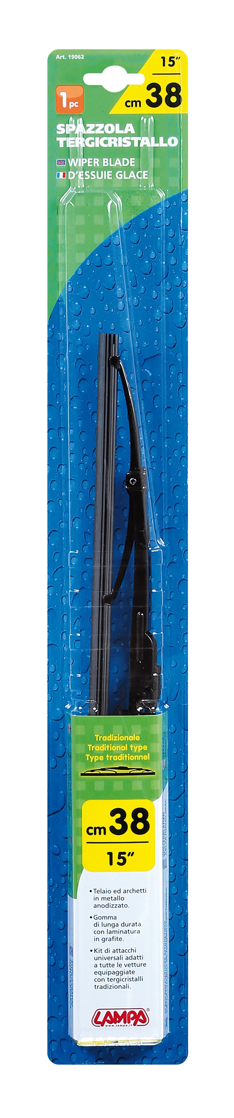 Standard, spazzola tergicristallo - 38 cm (15") - 1 pz
